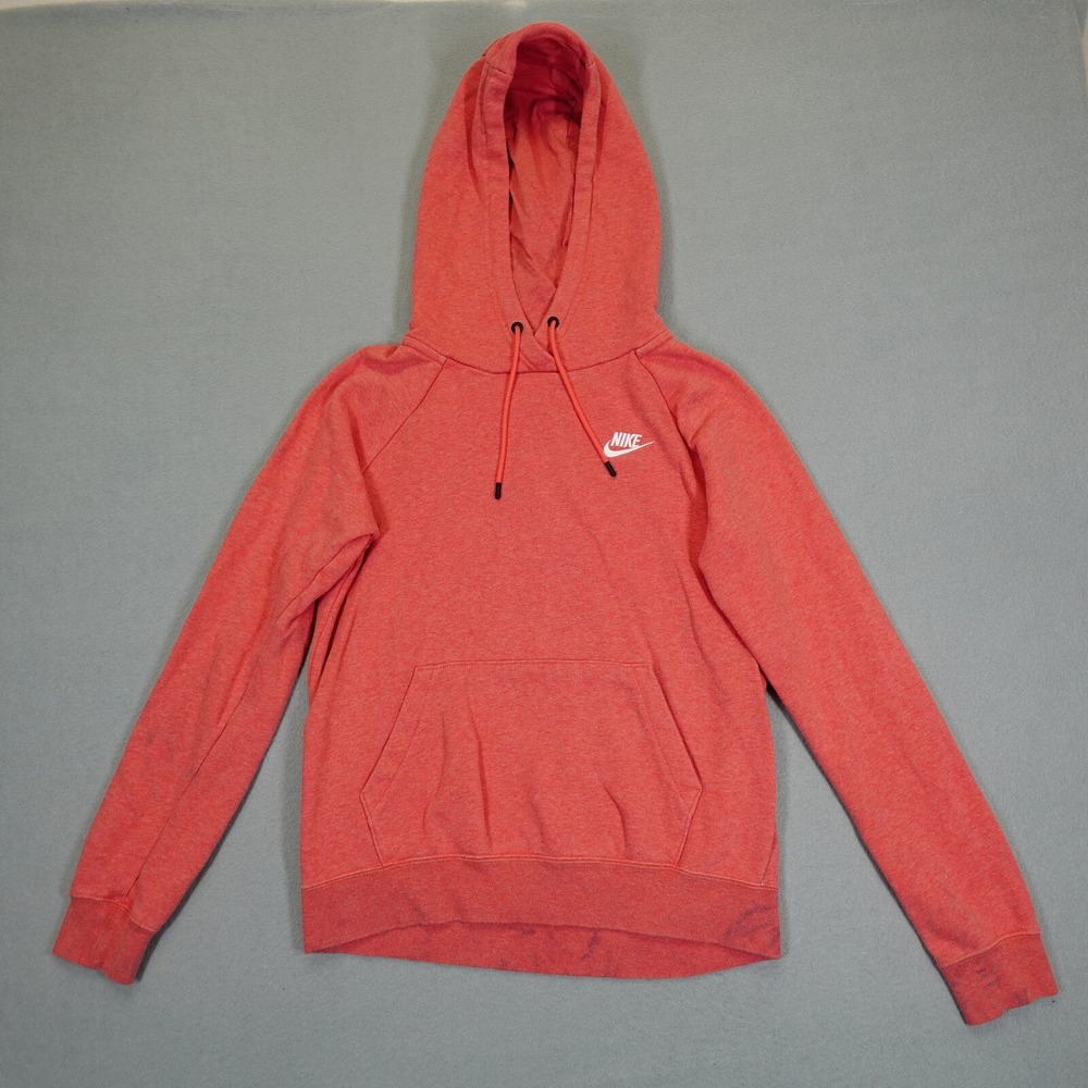 Nike Hoodie Womens Small Pink Pullover Raglan Sportswear Gym Activewear